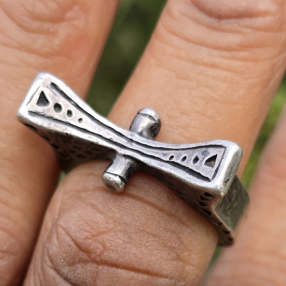 Heavy Solid 925 Sterling Silver Viking Medieval R… - image 7